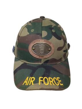 JFH Headwear United States Air Force USAF Camo Green Baseball Cap One Size Hat
